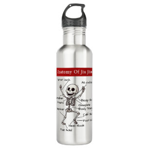 Bouteille D'eau Anatomie De Jiu Jitsu Soumissions Funny Gym
