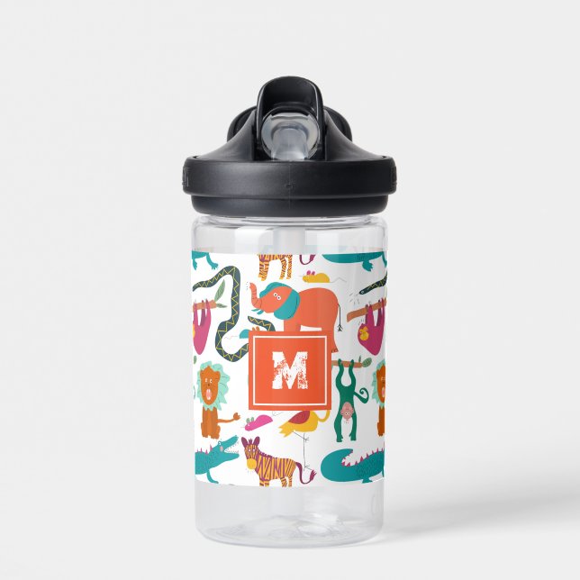 Bouteille D'eau Animaux Abstraits mignons Motif pour enfants (Avant)