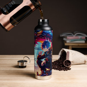 Bouteille D'eau Anime Boy et Dragon dans un monde dystopique