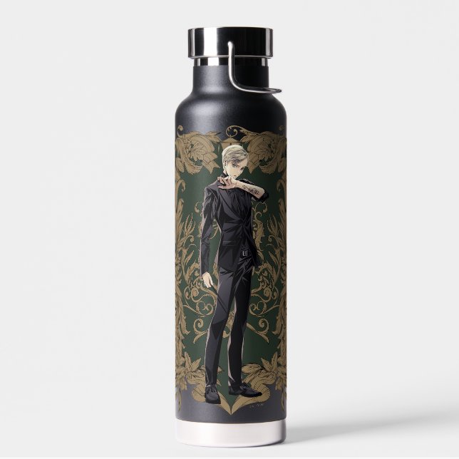 Bouteille D'eau Anime Draco Malfoy Cadre Ornate (Gauche)