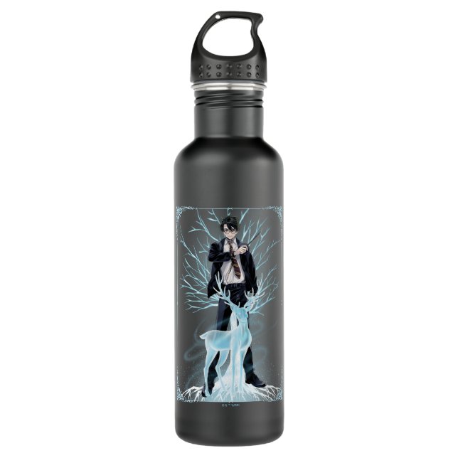 Bouteille D'eau Anime HARRY POTTER™ Stag Patronus (Devant)