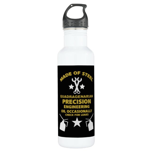 Bouteille D'eau Anniversaire quadragénaire (Devant)