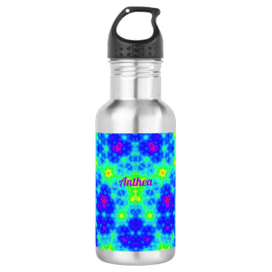 Bouteille D'eau ANTHEA ~ bleu rose jaune vert ~