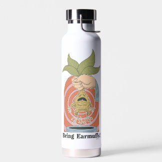 Bouteille D'eau "Apportez des cache-oreilles !" Graphisme hurleur 