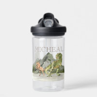 Aquarelle Dinosaure T-Rex Tyrannosaurus nom