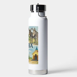 Bouteille D'eau Aquarelle multivue d'Aruba