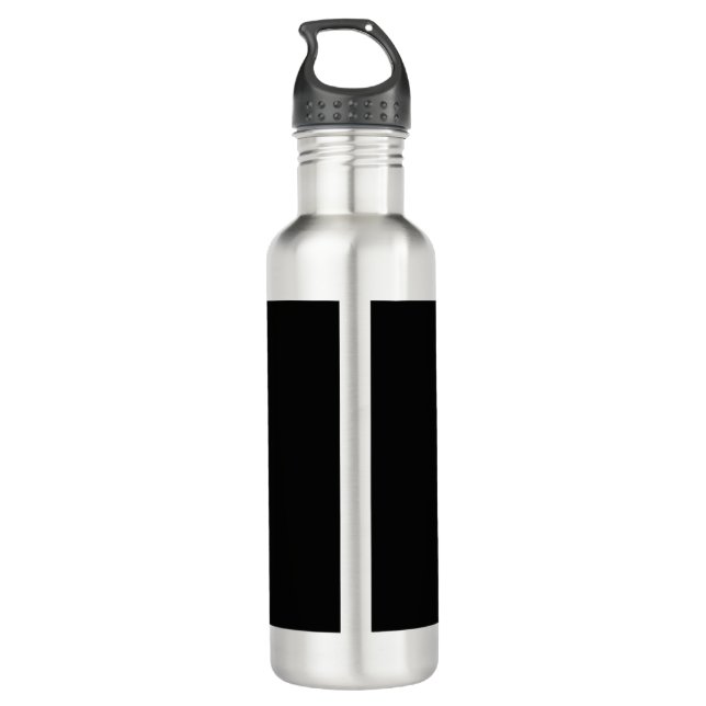 Bouteille D'eau Aquarelle verte simple abstrait ajouter le logo te (Dos)