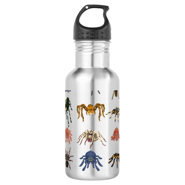 Bouteille D'eau Arachnid Tarantula Arthropod Halloween (Devant)