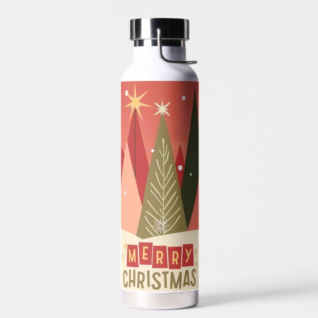 Bouteille D'eau Arbre de Noël rétro/Vintage (Gauche)