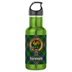 Bouteille D'eau Armoiries du clan Cockburn sur tartan