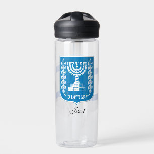 Bouteille D'eau Armoiries israéliennes, Menorah, Drapeau, Israël