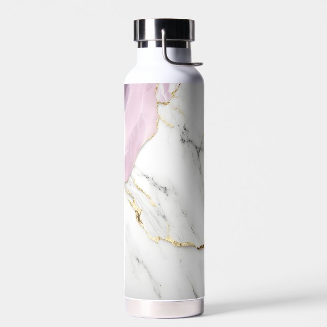 Bouteille D'eau Arrière - plan de texture de marbre avec un luxueu (Gauche)