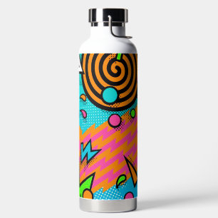 Bouteille D'eau Art de la pop rétro moderne