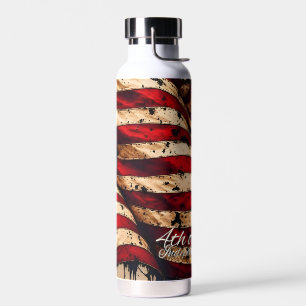 Bouteille D'eau Art du drapeau américain vintage pour le 4 juillet