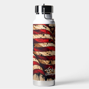 Bouteille D'eau Art du drapeau américain vintage pour le 4 juillet