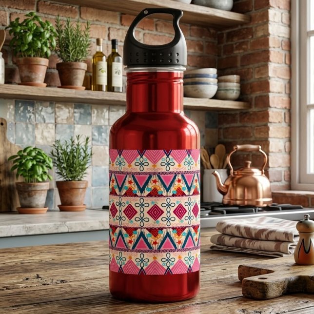 Bouteille D'eau Artisanat Boho Folk  (Créateur téléchargé)