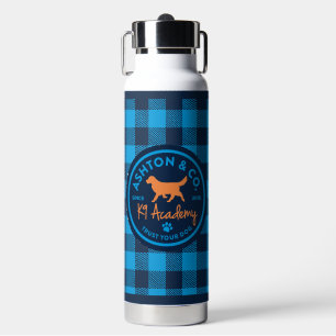 Bouteille D'eau Ashton & Co. K9 Academy Blue Plaid Water Bottle