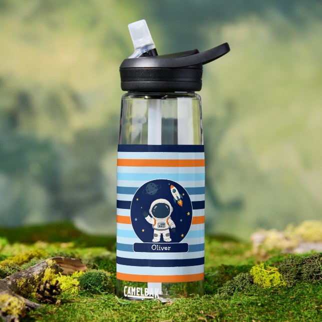 Bouteille D'eau Astronaute Fusée Espace Enfants  (En extérieur (pivotée))
