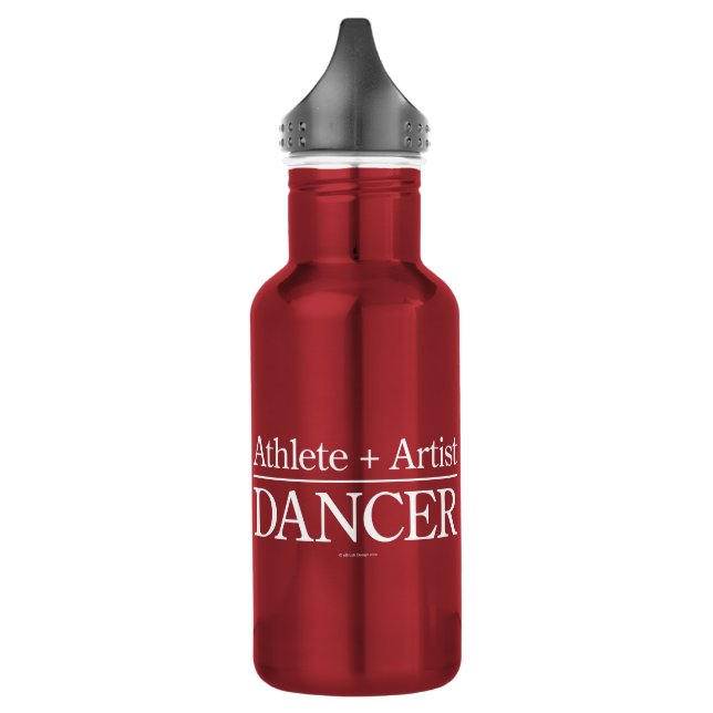 Bouteille D'eau Athlète + Artiste = danseur (Gauche)