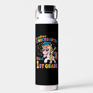 Bouteille D'eau Au revoir maternelle bonjour CE1 licorne
