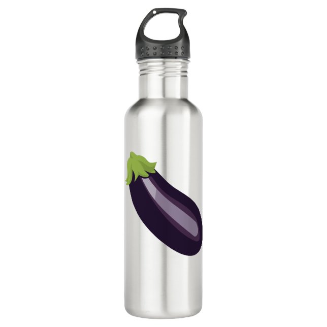 Bouteille D'eau Aubergine Emoji (Devant)