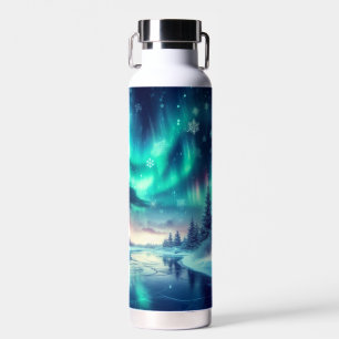 Bouteille D'eau aurora borealis/Noël/hiver