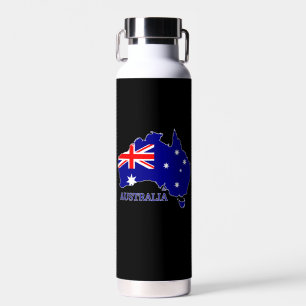 Bouteille D'eau Australie Carte du drapeau Voyage