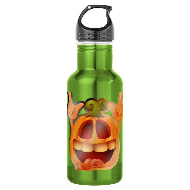 Bouteille D'eau Autocollant d'automne et d'Halloween (Devant)