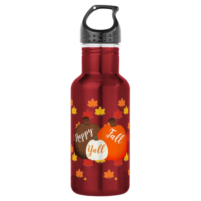 Bouteille D'eau Automne/citrouille  (Devant)