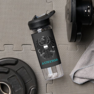 Bouteille D'eau Autriche Fitness & armoiries autrichiennes / drape