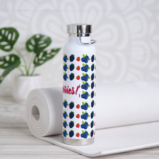 Bouteille d'eau aux baies mignonnes uniquement (Yoga)
