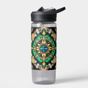 Bouteille d'eau aux couleurs brésiliennes Design