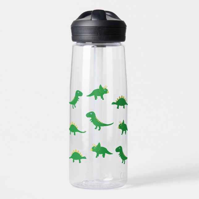 Bouteille d'eau avec dinosaures (Avant)