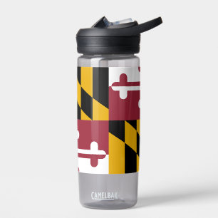 Bouteille d'eau avec drapeau de Maryland State, Ét
