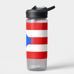 Bouteille d'eau avec drapeau de Porto Rico, États-