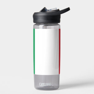 Bouteille d'eau avec drapeau d'Italie