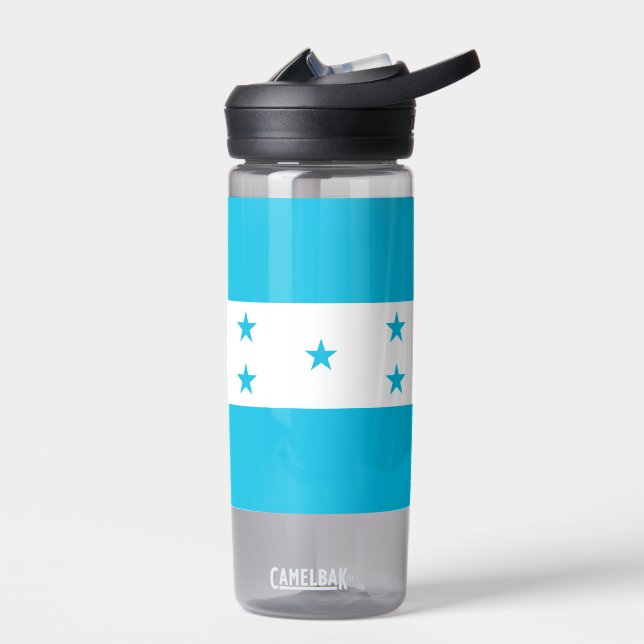 Bouteille d'eau avec drapeau du Honduras (Gauche)