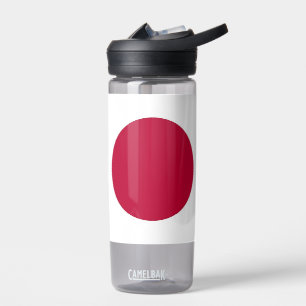 Bouteille d'eau avec drapeau du Japon