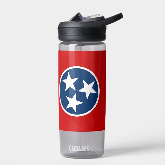 Bouteille d'eau avec drapeau du Tennessee, États-U (Gauche)