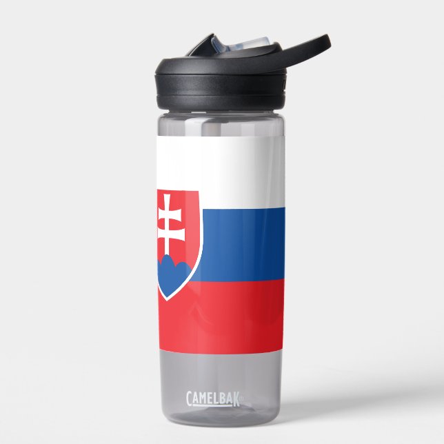 Bouteille d'eau avec le drapeau de la Slovaquie (Gauche)