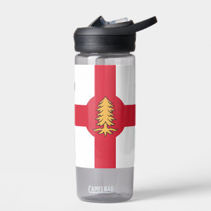 Bouteille d'eau avec le drapeau de Montréal, Québe