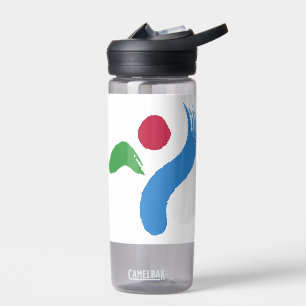 Bouteille d'eau avec le drapeau de Séoul, Corée du