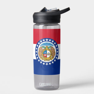 Bouteille d'eau avec le drapeau du Missouri, États