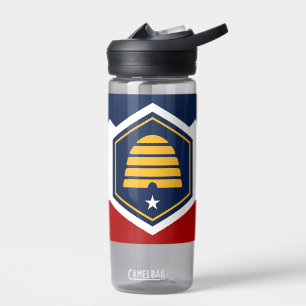 Bouteille d'eau avec le nouveau drapeau de l'Utah,