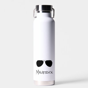 Bouteille D'eau Aviateur Lunettes de soleil Pilote avion Cool vola