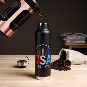 Bouteille D'eau Avions de chasse du 4 juillet Usa Patriotique