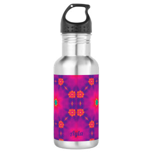 Bouteille D'eau AYLA ~ Bleu rose pourpre vert
