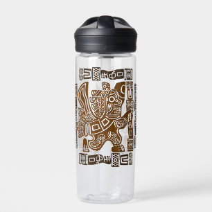 Bouteille D'eau Aztec Eagle Guerrier Tribal Art antique