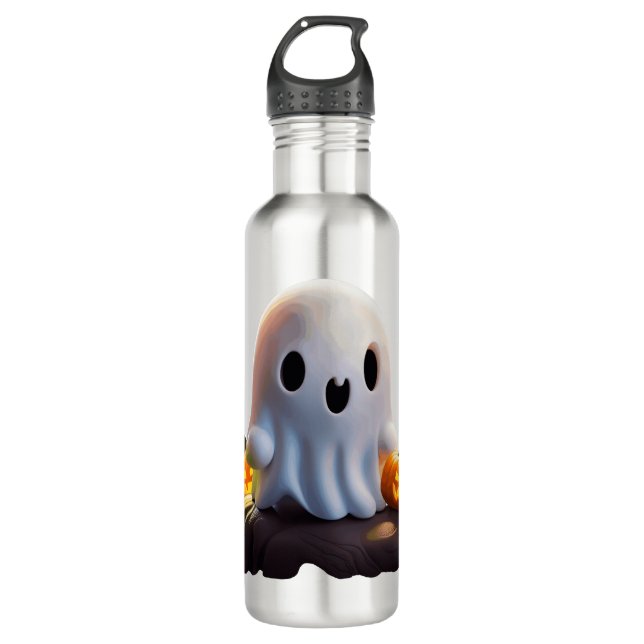 Bouteille D'eau Baby Ghost Déplaisant mignon caractère Halloween (Devant)
