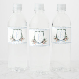 Bouteille d'eau Baby shower Blue Duck Étiquettes